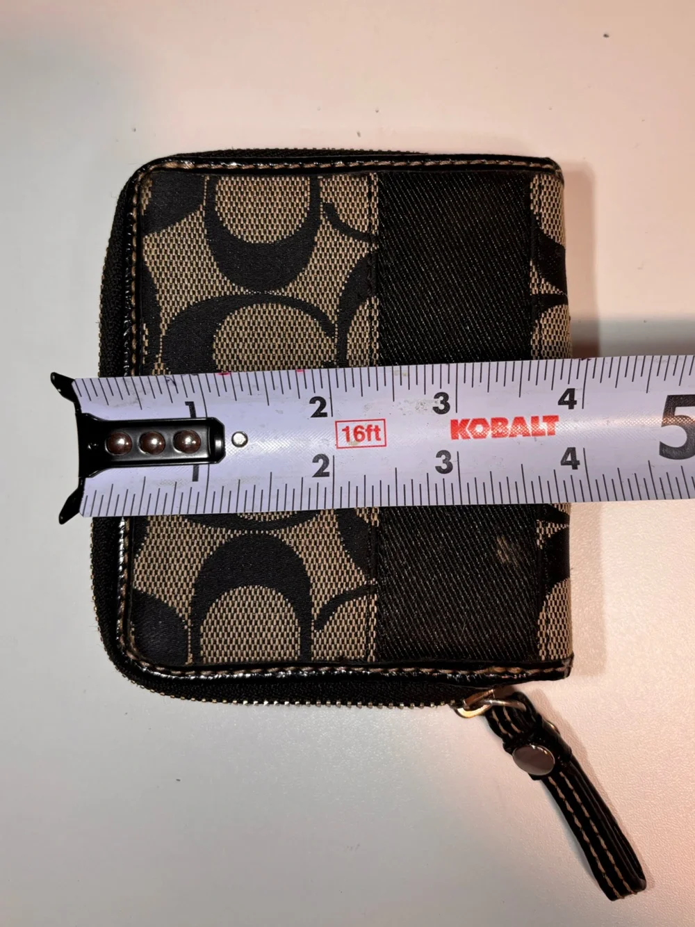 Coach Signature Stripe Slim Medium Wallet **USED** - Picture 5 of 7